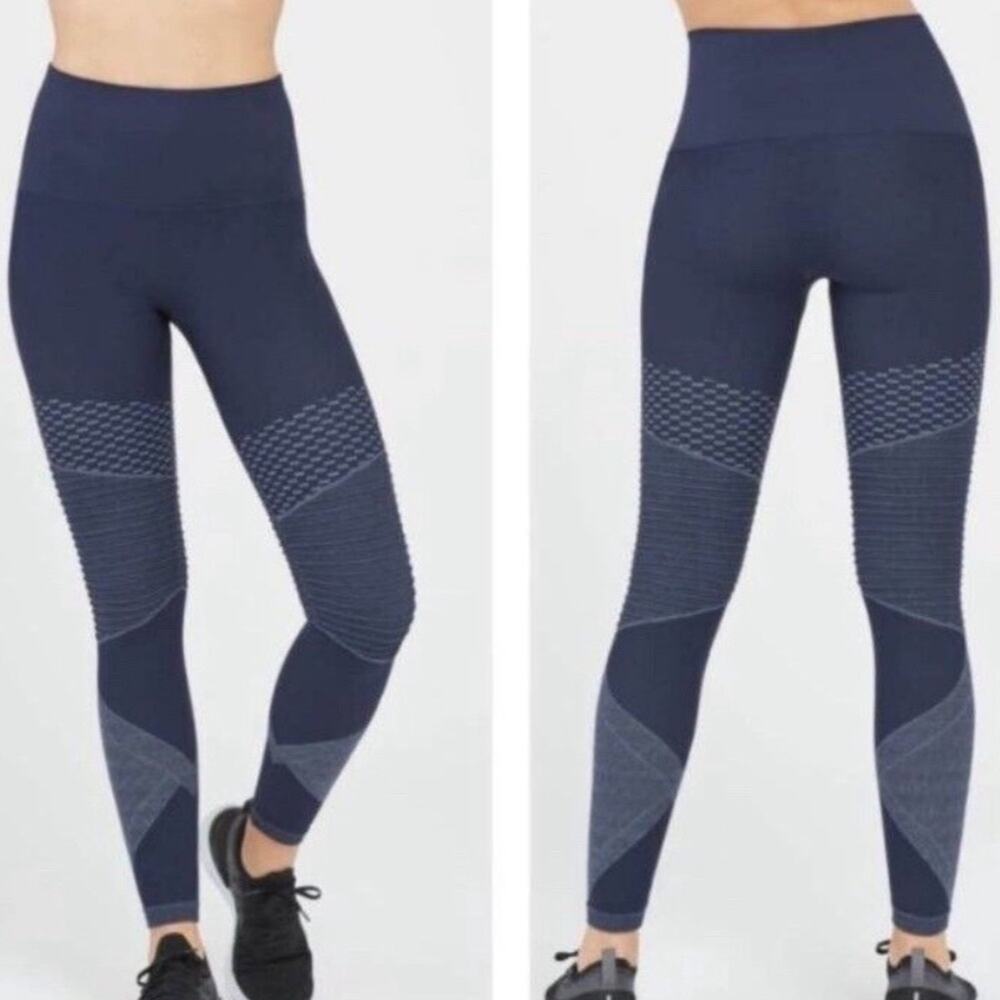 SPANX Seamless Moto Legging- Indigo Sky Size S